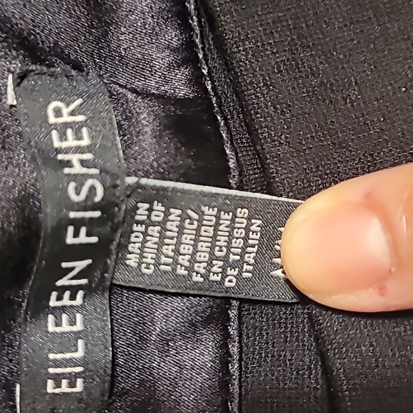 Eileen Fisher Black Wide Leg Gaucho Sz. M MUST GO!! - Picture 5 of 7